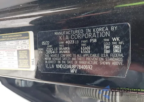 2023 Kia Soul Lx z USA, uszkodzony, nr VIN KNDJ23AU8P7840692